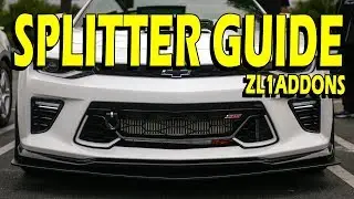 Splitter Extension Install Guide: ZL1 Addons 16-18 Camaro SS