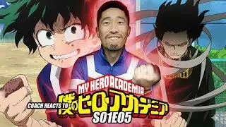 THAT FINGER SNAP WAS INSANE | Coach Reacts to My Hero Academia S1 E5