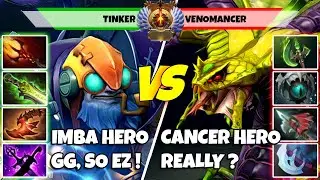 TINKER (Mid) vs VENOMANCER (Off) - Epic Battle Of Immortal Rank Dota 2 Players - Z Dota 2
