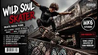 (( SURF & SKATE MUSIC - WILD SOUL SKATER )) Song lyrics created by Dan Robson !!!