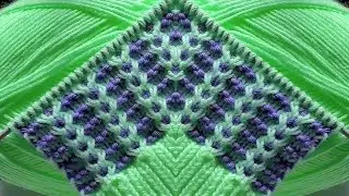 Easy And Beautiful Two Colour Knitting Pattern/Bunai Design