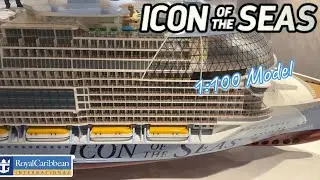 Масштабная модель лайнера Icon Of The Seas на палубе 14