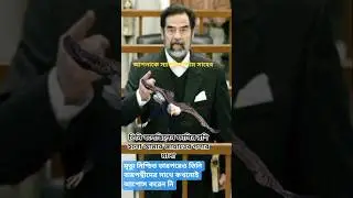 সাদ্দাম হোসেনের শেষ কথা ছিল Saddam Hussein's last words were #shortsviral