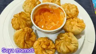 Street Style Soya Momos recipe | Homemade Soya Chilli Dumplings | How To  Make Veg Momos At Home 🏡