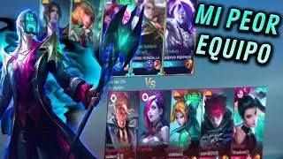 😣 MI PEOR EQUIPO EN MOBILE LEGUENDS Bang Bang | Andrew gV