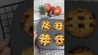 🍎 Mini Apple Pies 🍎 #bakery #homemade #recipes #apple #applepies