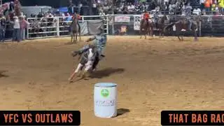 Okmulgee Rodeo 2025 YFC vs Outlaws Championship Race