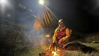 || Solo winter full night TARP camping in deep forest ||#MANALI#rrcampingmanali #indiancamping