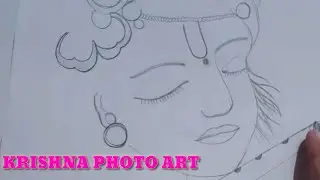 Krishna Photo Art Scretch | Radha Krishna Photo Art | How To Make Best Krishna Art Photo | #Krishna