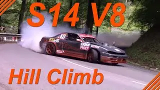 Nissan S14 Nascar Powered V8 Hill Climbing 650PS
