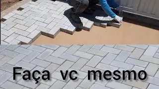 como fazer calçamento intertravado,  com o tijolo paver? como fazer pavimentação com bloco concreto