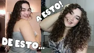 RUTINA DE RIZOS FÁCIL ✨👩🏻‍🦱 ¡Prueba esto si eres principiante!