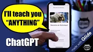 Приложение для коучинга ChatGPT (создано с помощью Glide)