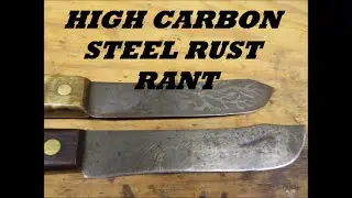 Acid Etching Knives. 80 years combined use. Rust Rant.