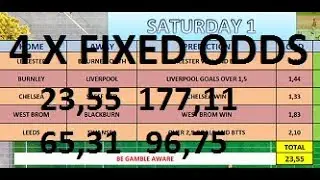 31/08 - SATURDAY 1X2 FOOTBALL BETTING PREDICTIONS - SOCCER TIPS - FIXED ODDS