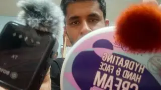 Asmr my new mic 🖌️ brushing and tapping camera lens low quality