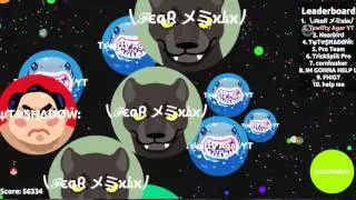 AGARIO VIDEO #10, #TRICKSPLIT CHALLENGE!!! 30 TRICKSPLITS! 67K!!!