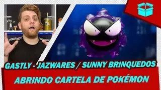 ABRINDO CARTELA DE POK&Eacute;MON | GASTLY | JAZWARES / SUNNY BRINQUEDOS | #ESFERATOY