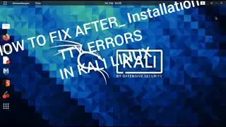 KALI LINUX TTY1 TTY2 TTY3 TTY4 SOLUTION