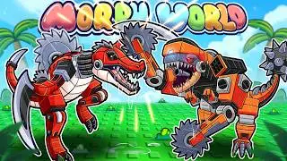 MECHA SPINOSAURUS vs MECHA DREX!! (Morph World LEAK)