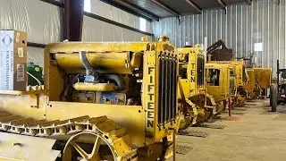 Редкая коллекция старинных тракторов: линейка Caterpillar и John Deere!!!!