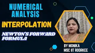 Numerical Analysis | Interpolation | Newton's forward formula | part 1.