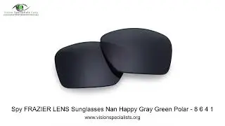 Spy FRAZIER LENS Sunglasses Nan Happy Gray Green Polar   8 6 4 1