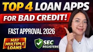 TOP 4 LOAN APPS FOR BAD CREDIT HISTORY | PAUUTANGIN KA KAHIT MAY OVERDUE KA🔥
