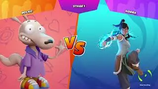 Rocko Arcade Mode On Very Hard|Nickelodeon All-Star Brawl