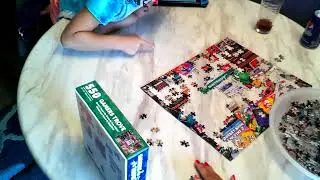 550 Piece 'Gamers Trove' puzzle. Time lapse