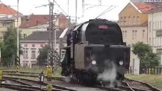 Parní lokomotiva Šlechtična (475.101) v Brně - 21.6. 2014