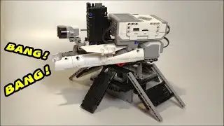Lego EV3 Mindstorms Target Tracking Machine Gun and 360 Auto Turret (MOC)