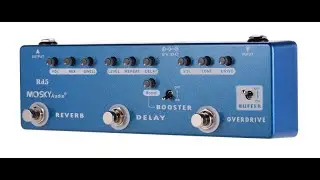 Mosky RD5 , 5 in1guitar  pedal, overdrive, delay, reverb, booster, buffer pedal