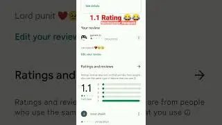 jio cenema rating down 4.4 to1.1 🥵#lord #lordpuneet  #punitsuparstar#punitsuperstar#jiocenema #virel