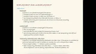 Employment: Definitions, Types of Unemployment, and Duration of Unemployment