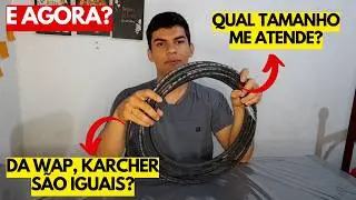 QUAL Mangueira para Lavadora de alta pressão ESCOLHER? Mangueira em trama de Aço (6 m, 8m, 10 m)