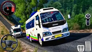 Uphill Offroad Van Driving Simulator - Mini Bus Toyota City Driver 3D : Android Gameplay 