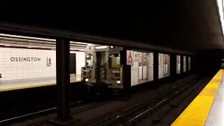 TTC Toronto Subway: Kennedy Bound Bombardier T1 Line 2 Train @ Ossington Station