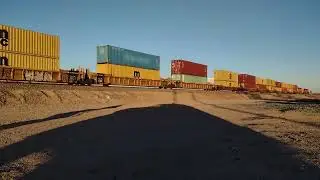 EB BNSF Port Stack Train Feat Duo Rear DPUs At Daggett CA! #bigbossrailfanner