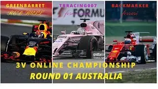 F1 2017  3V Online Championship R01 Australia