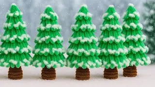 DIY Chenille Christmas Tree | Easy Handmade Christmas Decoration Idea