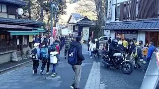 Mt.Takao's entrance and Ryonan Park on January 3, 2025.