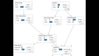 Bayesian Network inference example (bayesserver)
