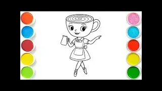 Ballerina Cappuccina Drawing, Painting & Coloring For Kids and Toddlers_ Child Art