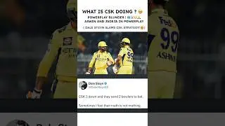 &ldquo;Dale Steyn Criticizes CSK Tactics | Ashwin & Jadeja Sent in Powerplay!&rdquo;#CSKVSRR #ipl25#msdhoni