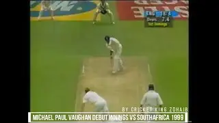 Michael Vaughan Debut Innings on a Tough Pitch vs SouthAfrica 1999