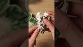 Learn how to create a diy Christmas ornament | Embroidery project | Santa is Coming