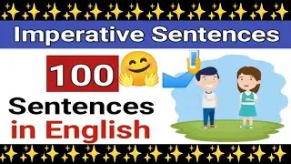 imperative sentences | imperative sentence example in hindi | Imperative sentence example