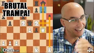 EXCELENTE TRAMPA EN UN BRUTAL ATAQUE DE AJEDREZ!