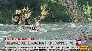 Teen rescued after getting stranded in Cosumnes River